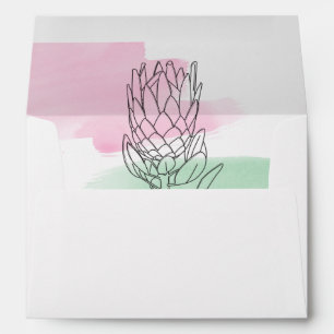Enveloppe Aquarelle King Protea 5x7