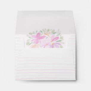 Enveloppe Aquarelle moderne Boho Blush Floral Élégant