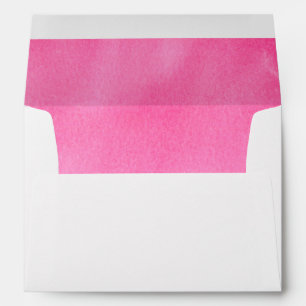 Enveloppe Aquarelle moderne Hot Rose tendance chic Graduatio