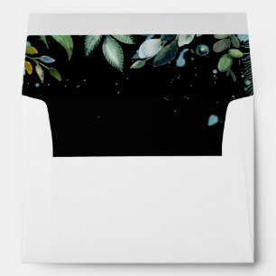 Enveloppe Aquarelle naturelle de verdure