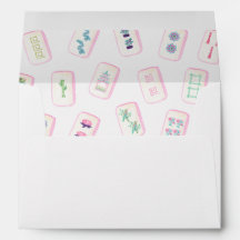 Aquarelle Pastel Mahjong Tiles Monogram