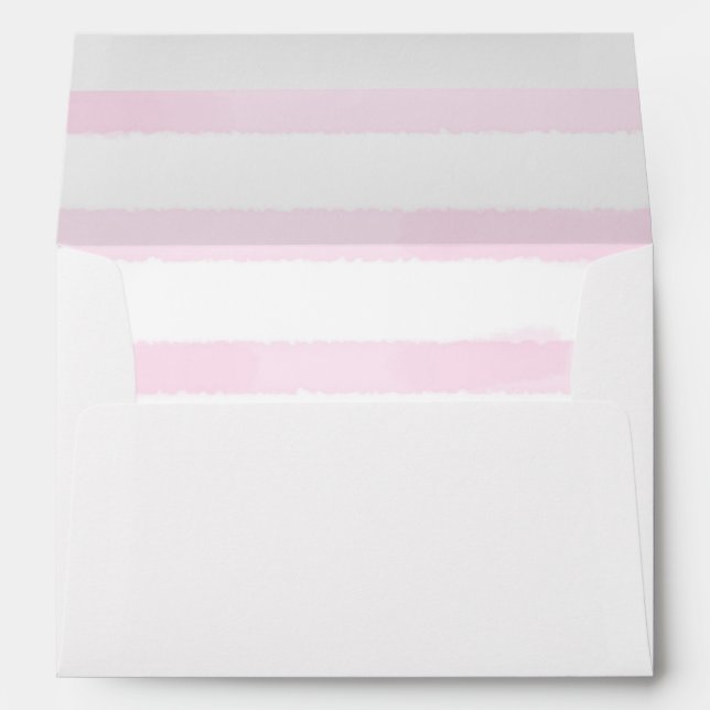 Enveloppe Aquarelle rose pâle (Dos (Bas))