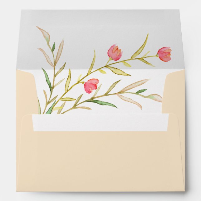 Enveloppe Aquarelle Valentine (Dos (Bas))