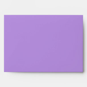 Enveloppe Aquarelle violette et bleu Mariage floral