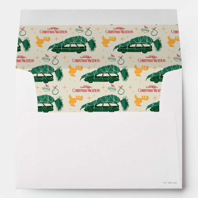Enveloppe Arbre de Noël national Lampoon sur Motif automobil (Dos (Bas))