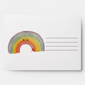 Enveloppe Arc en ciel de Kawaii