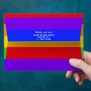 Enveloppe Arc-en-Ciel Personnalisée