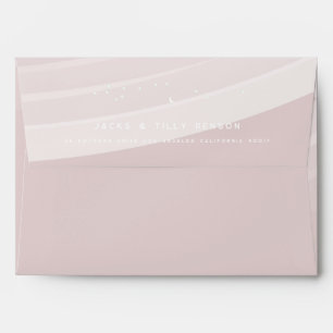 Enveloppe Arc-en-ciel rose moderne et étoiles blanc Adresse 