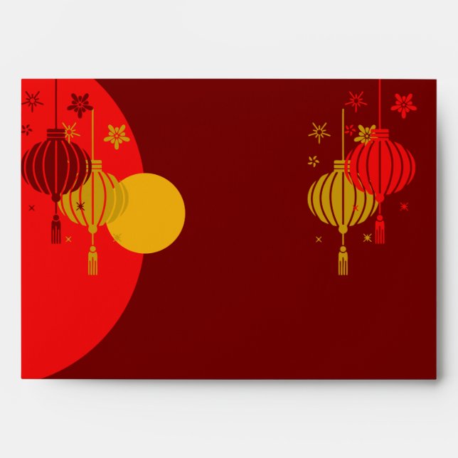 Enveloppe Argent chanceux rouge chinois (Hong Kong) (Devant)