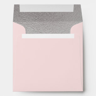 Enveloppe Argent Faux Enregistrer la date Retourner l'adress
