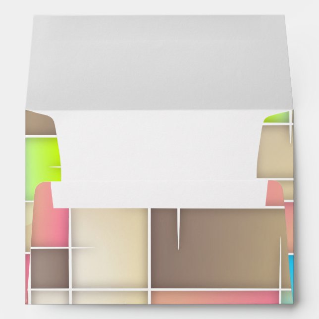 Enveloppe Arrière - plan coloré d'art Abstrait (Dos (Bas))