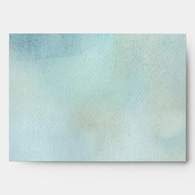 Enveloppe arrière - plan d'aquarelle dans bleu et jaune en (Devant)