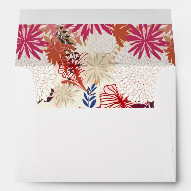 Enveloppe arrière - plan floral 3 (Dos (Bas))