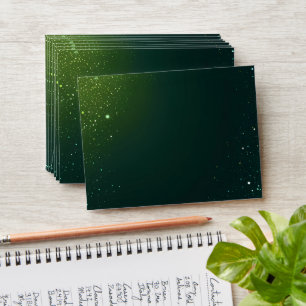 Enveloppe Arrière - plan Mariage Élégant Green Sparkle