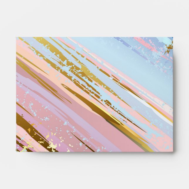 Enveloppe Arrière - plan rose texturé (Devant)