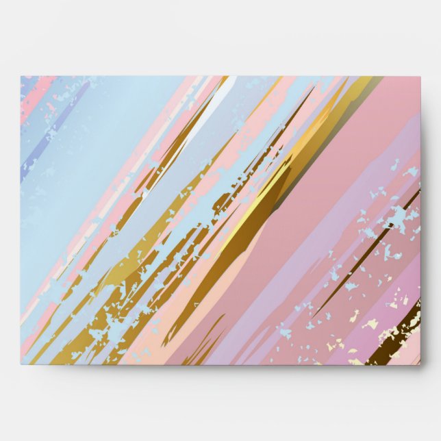 Enveloppe Arrière - plan rose texturé (Devant)