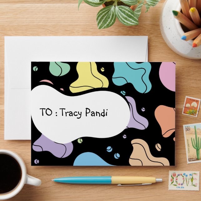 Enveloppe art abstrait amusant (Desk)