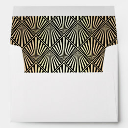 Enveloppe Art Deco Elegant Return Address