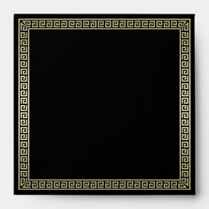Enveloppe Art déco épousant le charme de Gatsby d'or de