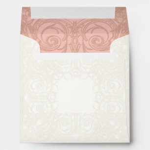 Enveloppe Art Déco Nouveau Gatsby Style Or en dentelle Look