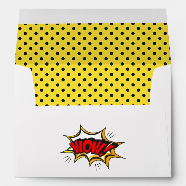Enveloppe Art Pop Comic (Dos (Bas))