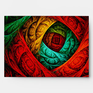 Enveloppe Artiste coloré moderne Art Abstrait Motif #09