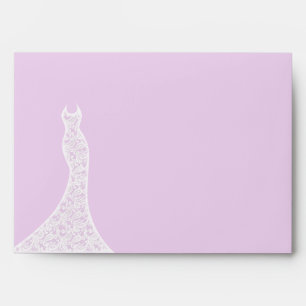 Enveloppe assez pourpre de Fête de la mariée