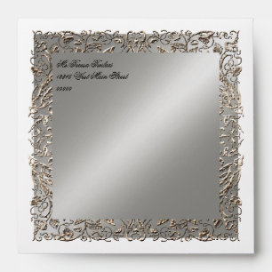 Enveloppe assortie de mariage d'élégance de