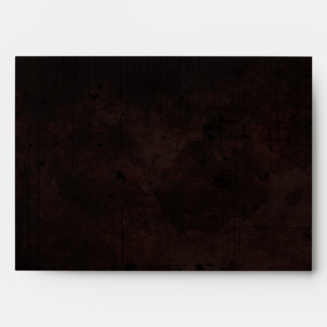 Enveloppe assortie gothique Brown de mariage de (Devant)