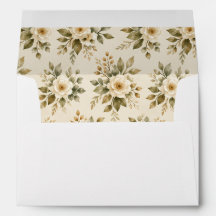 Enveloppe assortie pour mariage avec saut de balai