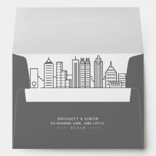 Enveloppe Atlanta Modern Deco   Révélation Skyline