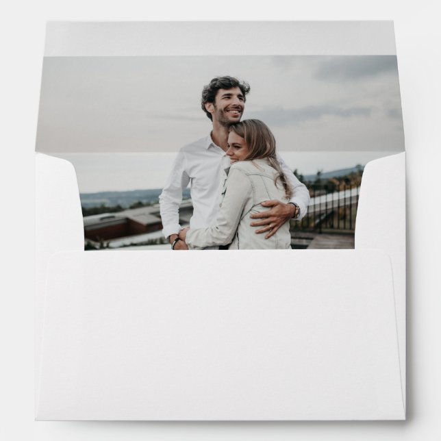 Enveloppe Atmosphère Photographie Mariage Basé Adresse de re (Dos (Bas))