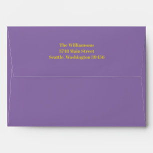 Enveloppe Audacieuse Typographie violet jaune moderne Annive