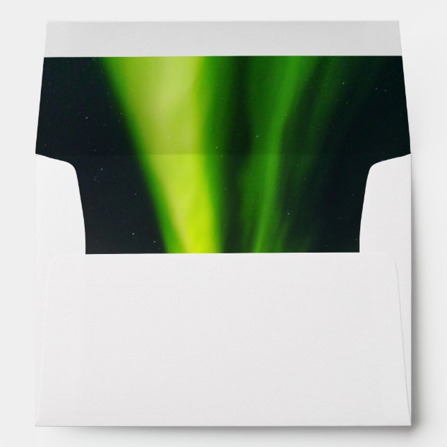 Enveloppe aurores boréales Aurora Borealis Galaxy Sky Stars (Dos (Bas))