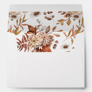 Enveloppe Automne Automne Aquarelle Botanique Adresse de ret