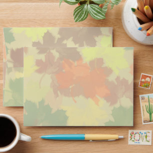 Enveloppe Automne Feuilles