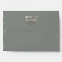 Enveloppe Automne Gras et Rétro