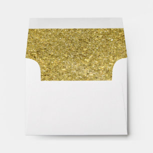 Enveloppe avec Liner Parties scintillant en or Fau