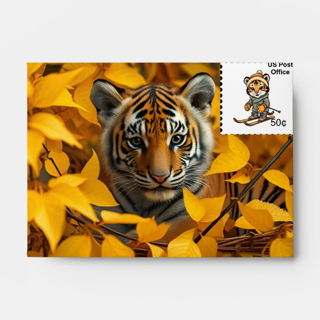 Enveloppe avec timbre postal (Devant)