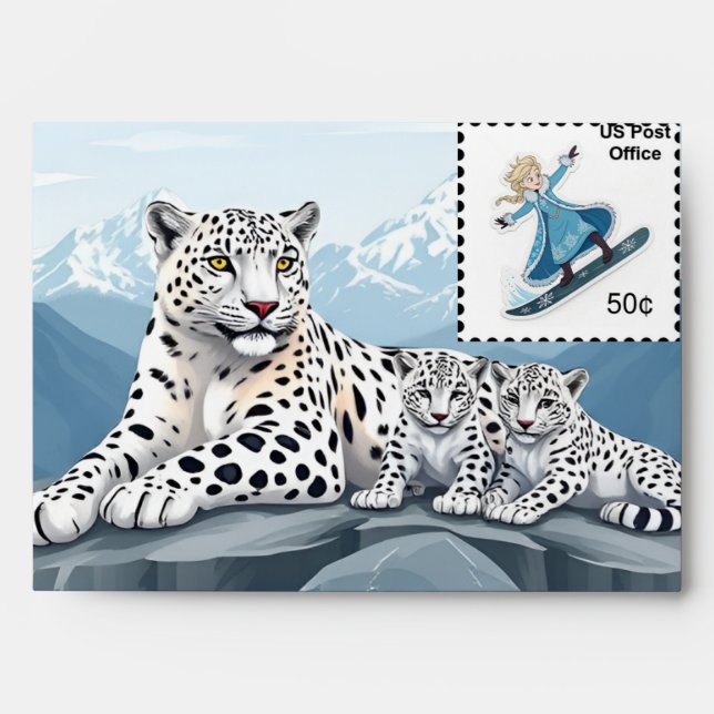 Enveloppe avec timbre postal (Devant)