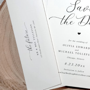 Enveloppe Avenir élégant M. & Mme Retour Adresse Mariage