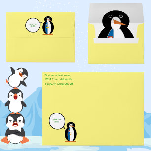 Enveloppe Azorean Talking Ms Penguin Personnalisé 
