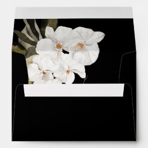Enveloppe B&W Floral blanc 5 - Noir partout