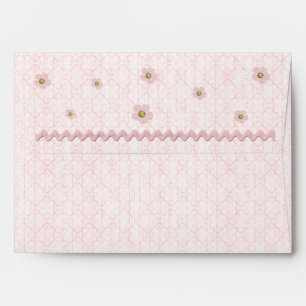 Enveloppe Baby Girl Rose Floral Damask Moderne