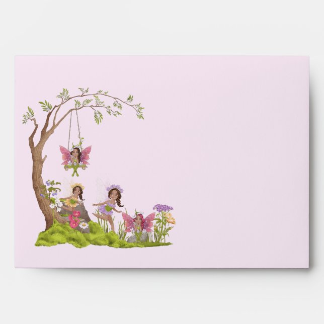 Enveloppe Baby shower afro-américain (Devant)