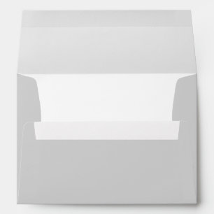 Enveloppe Baby shower blanc gris moderne simple