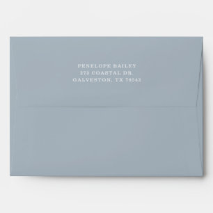 Enveloppe Baby shower bleu marine