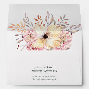 Enveloppe BABY SHOWER BUDGÉTAIRE Peach Rose Floral