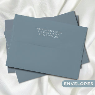 Enveloppe Baby shower d'aquarelle bleu d'ours polaire d'hive