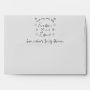 Enveloppe Baby shower de neige beaucoup d'amour